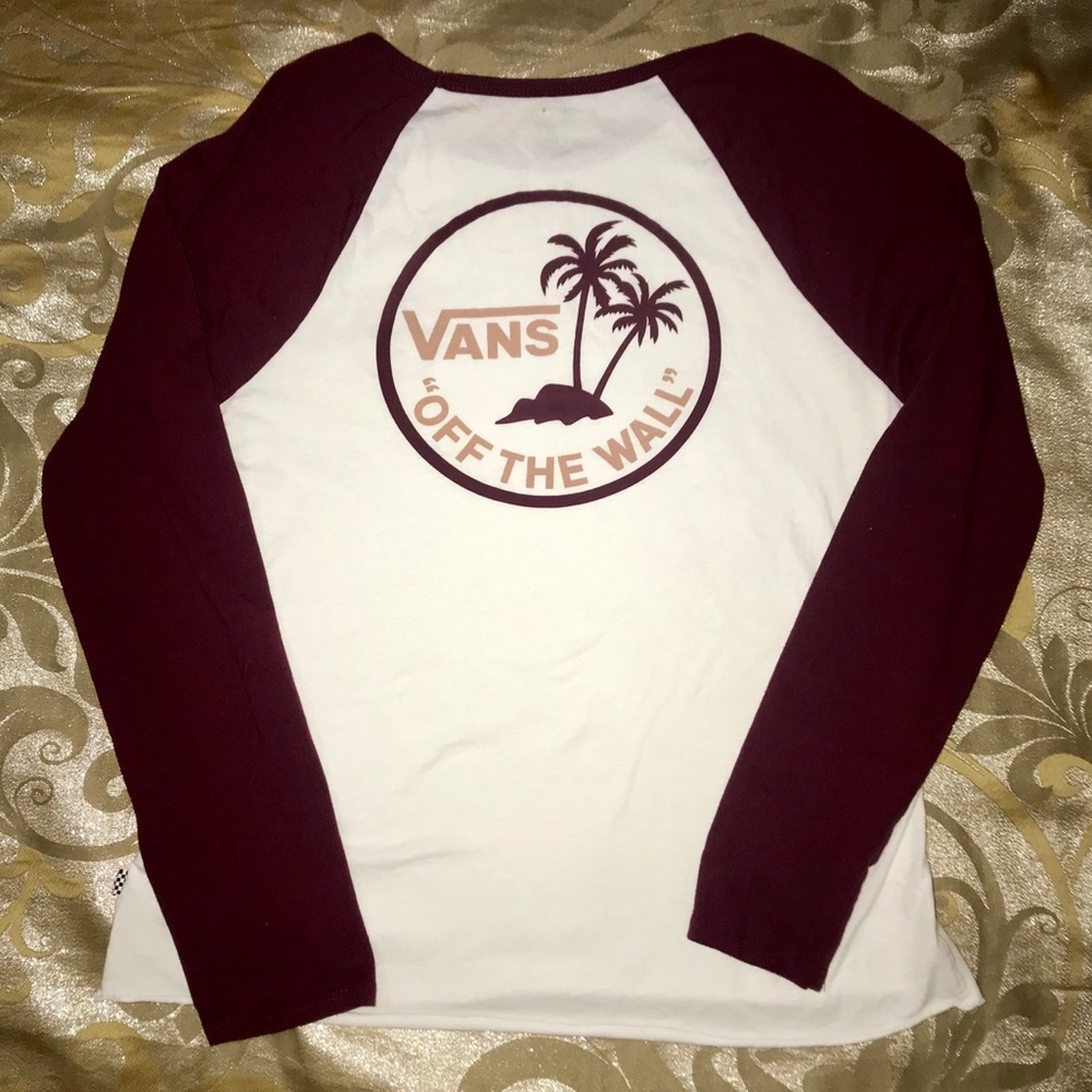 Vans long-sleeve baseball t-shirt sz M